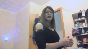 Crossdresser Cindy Red Blouse feminization pantyhose Dec31 cosplay femboy makeup female nylons heel