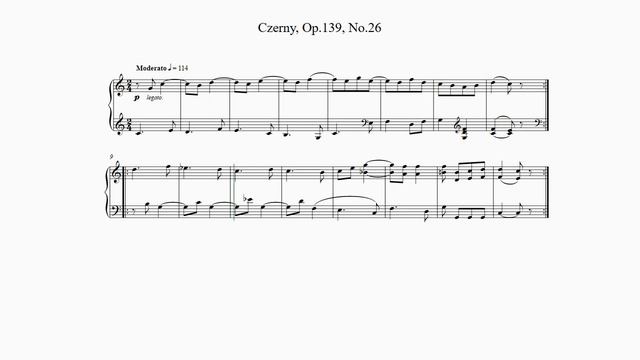 Czerny, 100 Progressive Studies Op.139, No.26 смотреть онлайн