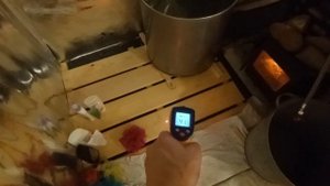 замеры температуры в парном помещении в моей бане. печь Астон 20. ппш-б от ТИС. Дымоход Феррум.