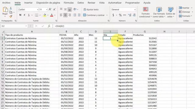 Como separar fechas por día mes y año con numero o texto en Excel | Separar textos con formulas смотреть онлайн