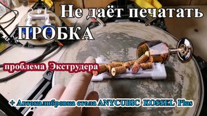 В экструдере "пробка" - быстрое решение проблемы печати на 3D принтере.