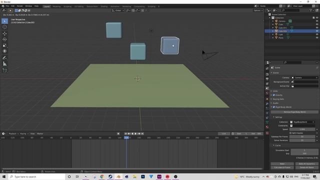 Blender Tutorial  Rigid Bodies 250 Frame Limit?