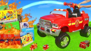 Пожарная машина едет тушить пожар