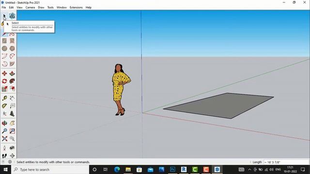 SKETCHUP 2021 TUTORIALS FOR BEGINNERS #1-INTRODUCTION