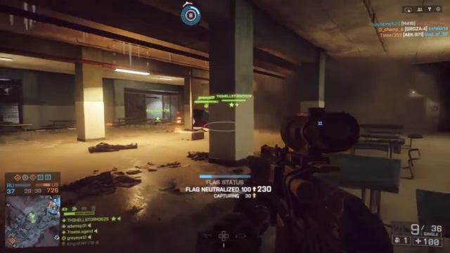 Battlefield 4 Saiga Shotgun Headshot Slug Ammo Operation Locker смотреть онлайн