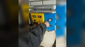 Работа установки газодинамического напыления