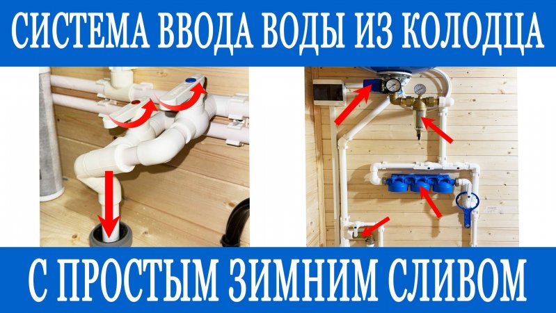 Водопровод из колодца на даче