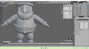 Blender 3D Santa Claus Character Rigging and Weight Painting Part 1