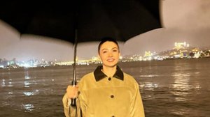 Бурджу Озберк на премьере фильма "Другой ты"