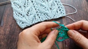 Великолепный узор спицами.