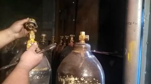 замена махавика вентиля на балоне- углекислотного