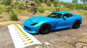 Высокоскоростное тестирование шипованной ленты #21 - BeamNG