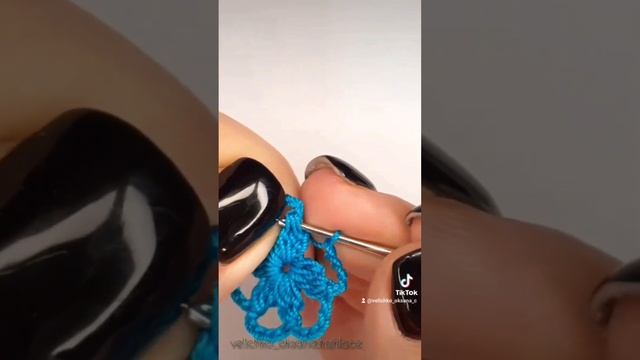 Простой цветок для ирландского или сцепного кружева крючком.EASY crochet flower смотреть онлайн