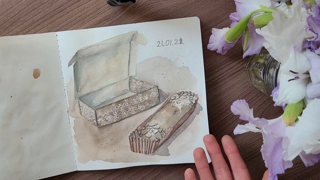 Обзор акварельного скетчбука