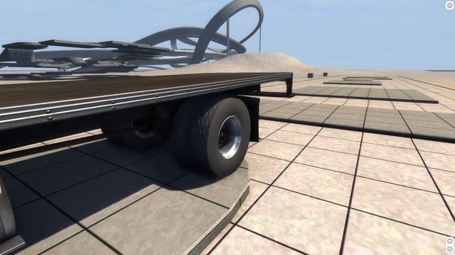 BeamNG Drive Experimental Branch - Gavril T65 Flatbed Truck Test Drive on the Test Track смотреть онлайн