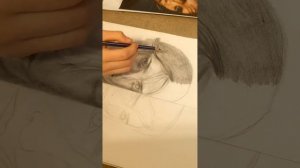 Graphite Portrait Time Lapse - Calm Relaxing Music 🎵🍃☁️☀️