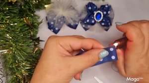 бантики из лент 2.5.быстро просто,красиво