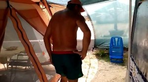 Отдых с караваном на Арабатской стрелке кемпинге