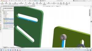 SolidWorks. Сопряжение прорезей (Прорезь). Механические сопряжения