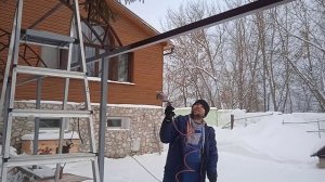 Покраска арочного навеса