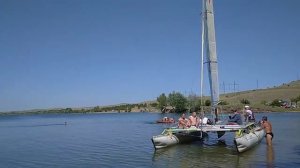 Парусники на Каменском водохранилище