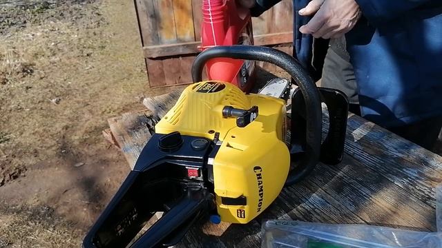 Бензопила Champion 246-15 смотреть онлайн
