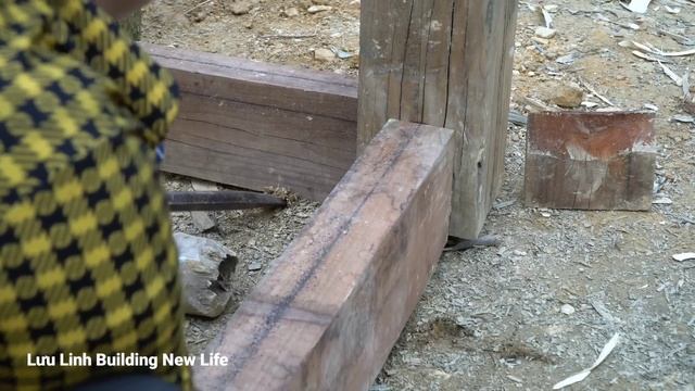 Homemade winch for great traction, Build a wooden house for livestock-Luu Linh Happy building a hom смотреть онлайн