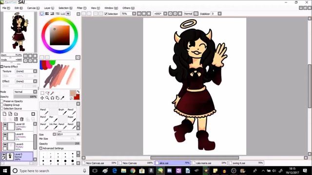 Basic Digital Colouring on Paint Tool Sai смотреть онлайн