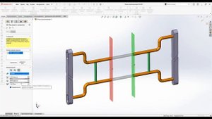 SolidWorks. Вид модели с разрывом. Разрыв в деталях и сборках. Панель MBD