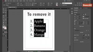 How to Create Numbered Lists in InDesign | Rees3D.com