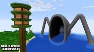 МЕНЯ ПЫТАЕТСЯ УБИТЬ МОРСКОЙ ПОЖИРАТЕЛЬ В МАЙНКРАФТ Minecraft