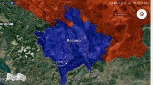 Сербия против Косово (тест с картой гугл)