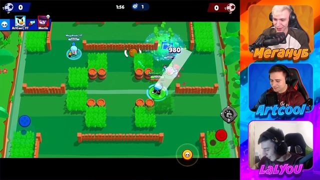 ЛУЧШИЕ ТРИКШОТЫ ОТ LALYOU - ARTCOOL - МЕГА НУБ! КТО КРУЧЕ БРАВЛ СТАРС?