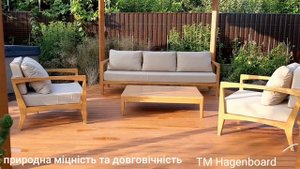 Мебель для сада из натуральной древесины акации Hagenboard