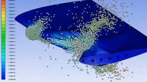 Ansys Explicit Dynamics - Multiple Bird Strikes on a Jet Wing