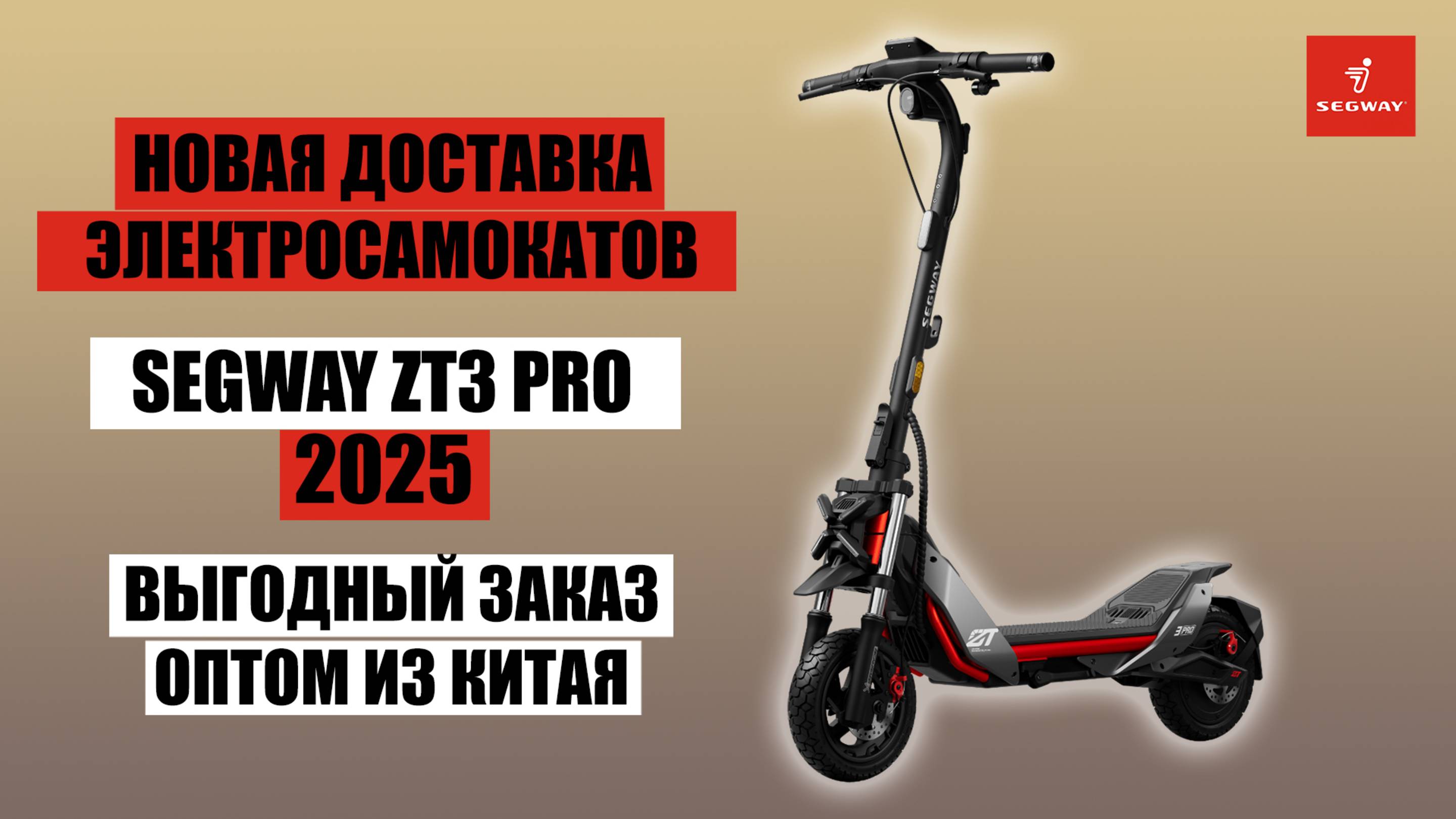 Электросамокаты SEGWAY ZT3 PRO ОПТОВАЯ ДОСТАВКА из Китая в Россию