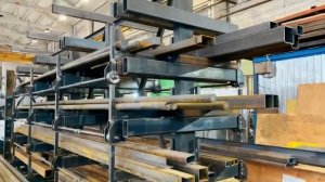 Видео-обзор консольного стеллажа для сортового металлопроката!