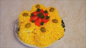 Торт САЛАТ с КРЕКЕРАМИ на ПРАЗДНИЧНЫЙ стол Салат на Ужин на Новогодний Стол