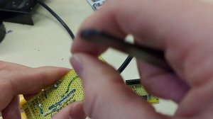 Индикатор. 3. Пайка разъема ленты