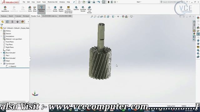 SolidWorks 2016 Tutorial #30 | 3d Gear Modeling in #solidworks #youtube #viral #vce