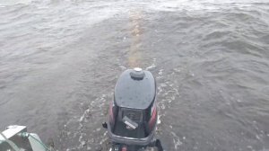Волна на Рыбинском водохранилище. 01.07.2023