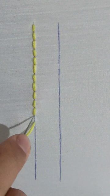 stitch flower design hand embroidery Tutorial stitching and knitting tutorial for beginners #shorts