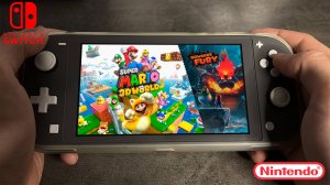 Super Mario 3D World + Bowser’s Fury Nintendo Switch Lite Gameplay