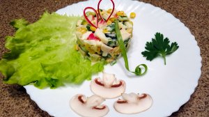 Крабовый салат, рецепт классический. Самый вкусный салат с крабовыми палочками.