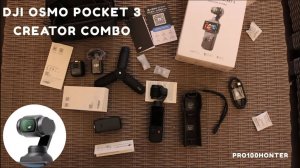 Распаковка и мини обзор камеры DJI osmo pocket 3 creator combo