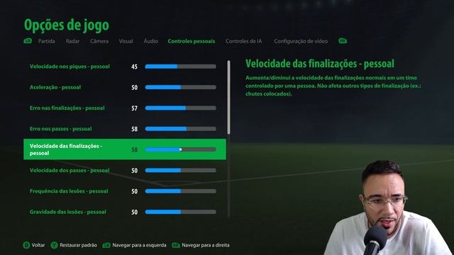 EAFC 24 - SLIDERS ! COMO DEIXAR O MÁXIMO DE REALISMO ! NOVA JOGABILIDADE ! REALISTA (ATUALIZADO)
