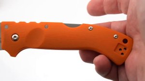 Unboxing & Review: Cold Steel Ultimate Hunter Knife, 3.5" CPM-S35VN Satin Blade, Orange G-10 Handle