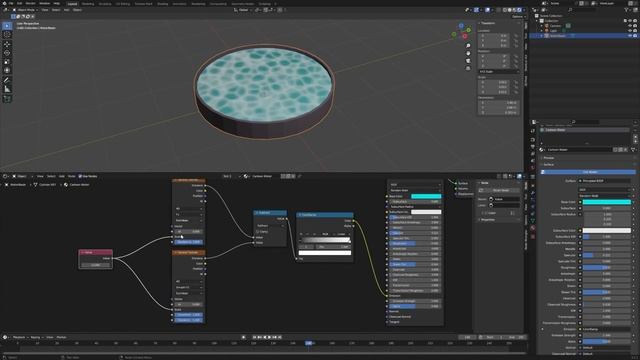 Animated Cartoon Water Tutorial in Blender With Voronoi Nodes смотреть онлайн