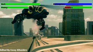 Bolt (2008) Highway Chase with healthbars
