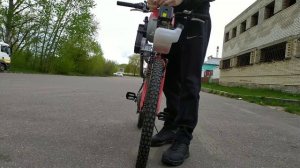 Мото-велосипед! Обзор конструкции и тест-драйв.